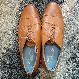 Toms Oxford Leather Shoes Size 9